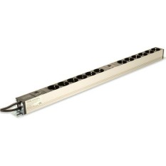 Digitus Πολύπριζο Ασφαλείας 12 Θέσεων με Καλώδιο 2m