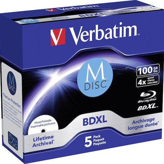 Verbatim Εγγράψιμα BD-R 4x Printable 100GB 5τμχ