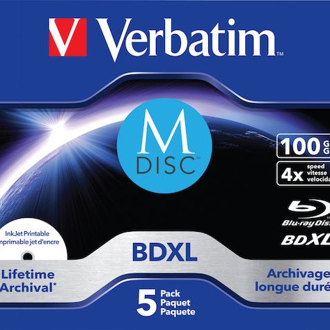Verbatim Εγγράψιμα BD-R 4x Printable 100GB 5τμχ