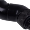 Alphacool Icicle Angle Adapter Double 45 Degrees Rotatable G1 / 4 AG on G1 / 4 IG Deep Black