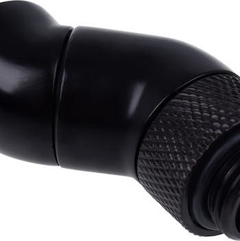 Alphacool Icicle Angle Adapter Double 45 Degrees Rotatable G1 / 4 AG on G1 / 4 IG Deep Black