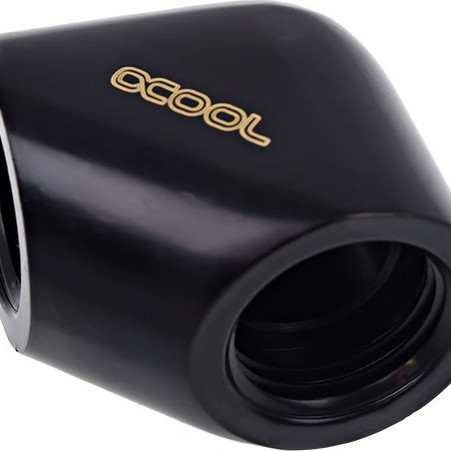 Alphacool Icicle L-Connector G1 / 4 IG on G1 / 4 IG Deep Black