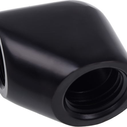 Alphacool Icicle L-Connector G1 / 4 IG on G1 / 4 IG Deep Black