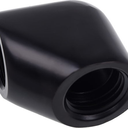 Alphacool Icicle L-Connector G1 / 4 IG on G1 / 4 IG Deep Black