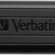 Verbatim PinStripe 64GB USB 3.0 Stick Μαύρο