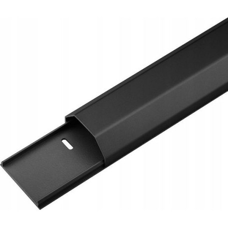 Goobay Κανάλι Καλωδίων με Αυτοκόλλητο από Πλαστικό Μαύρο 1.1m