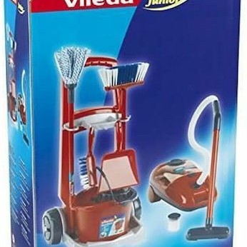 Klein Παιχνίδι Καθαρισμού Vileda Broom Wagon & Vacuum Cleaner για 3+ Ετών