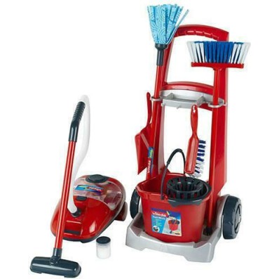 Klein Παιχνίδι Καθαρισμού Vileda Broom Wagon & Vacuum Cleaner για 3+ Ετών
