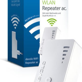 Devolo Repeater AC. (DE) WiFi Extender Dual Band (2.4 & 5GHz) 1200Mbps