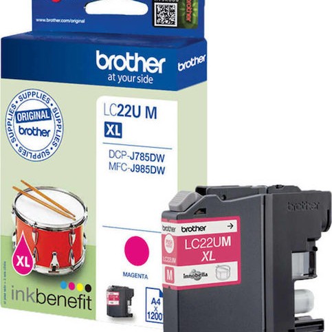 Brother LC-22U Γνήσιο Μελάνι Εκτυπωτή InkJet Ματζέντα (LC-22UM)