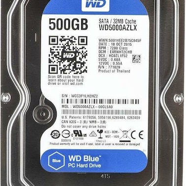 Western Digital Blue 500GB HDD Σκληρός Δίσκος 3.5