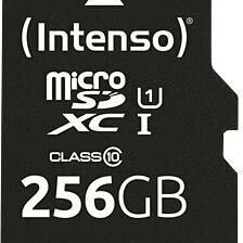 Intenso Class Performance microSDXC 256GB Class 10 U1 UHS-I με αντάπτορα