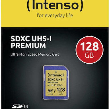 Intenso Premium SDXC 128GB Class 10 U1 UHS-I