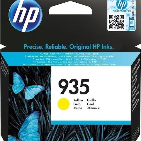 HP 935 Γνήσιο Μελάνι Εκτυπωτή InkJet Κίτρινο (C2P22AE)