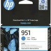 HP 951 Γνήσιο Μελάνι Εκτυπωτή InkJet Κυανό (CN050AE)