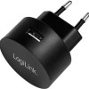 LogiLink Φορτιστής Χωρίς Καλώδιο με Θύρα USB-A 10.5W Μαύρος (PA0217)