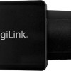 LogiLink 2x USB-A Wall Adapter Μαύρο (PA0210)