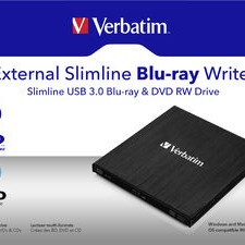 Verbatim Εξωτερικός Οδηγός Εγγραφής/Ανάγνωσης Blu-Ray/DVD/CD για Desktop / Laptop Μαύρο