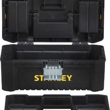 Stanley Essential Εργαλειοθήκη Χειρός Πλαστική με Ταμπακιέρα Π40.6xB21xΥ19.5cm