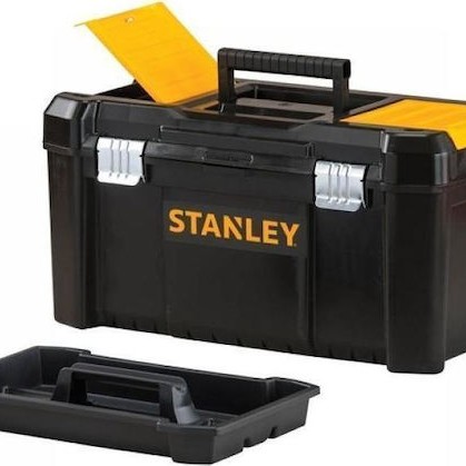 Stanley Essential Εργαλειοθήκη Χειρός Πλαστική με Ταμπακιέρα Π48.2xB25.4xΥ25cm
