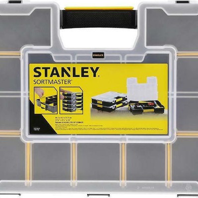 Stanley Sort Master Ταμπακιέρα Εργαλείων 17 Θέσεων με Ρυθμιζόμενα Χωρίσματα Μαύρη 43.1x33.3x8.8εκ.