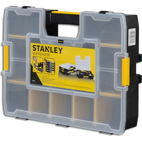 Stanley Sort Master Ταμπακιέρα Εργαλείων 17 Θέσεων με Ρυθμιζόμενα Χωρίσματα Μαύρη 43.1x33.3x8.8εκ.
