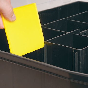 Stanley Sort Master Ταμπακιέρα Εργαλείων 17 Θέσεων με Ρυθμιζόμενα Χωρίσματα Μαύρη 43.1x33.3x8.8εκ.