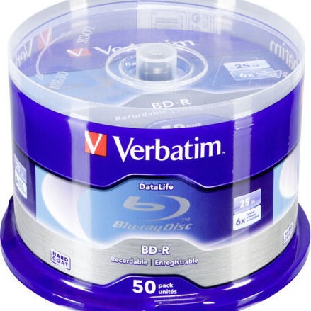 Verbatim Εγγράψιμα BD-R 6x 25GB Cake Box 50τμχ