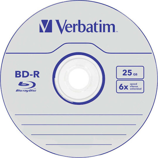 Verbatim Εγγράψιμα BD-R 6x 25GB Cake Box 50τμχ