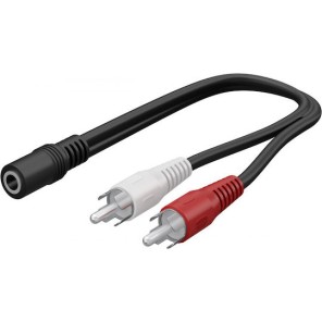 Goobay Μετατροπέας 3.5mm / RCA female σε 3.5mm / RCA male 1τμχ 50092