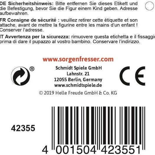 Schmidt Spiele Λούτρινο Mika Monster