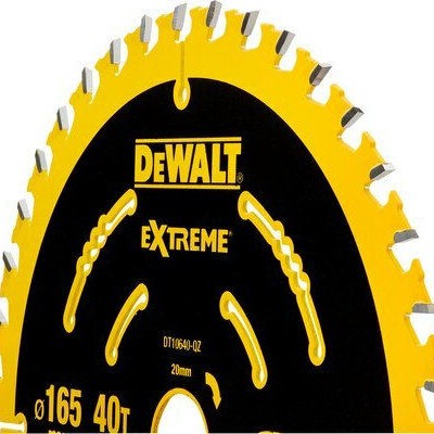 Dewalt Δίσκος Κοπής Ξύλου με 40 Δόντια 165mm DT10640
