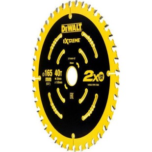 Dewalt Δίσκος Κοπής Ξύλου με 40 Δόντια 165mm DT10640