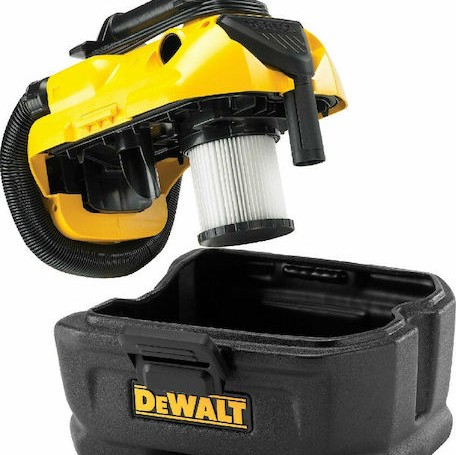 Dewalt Επαναφορτιζόμενη Σκούπα Υγρών / Στερεών Χωρίς Φορτιστή και Μπαταρία με Πλαστικό Κάδο 7.5lt