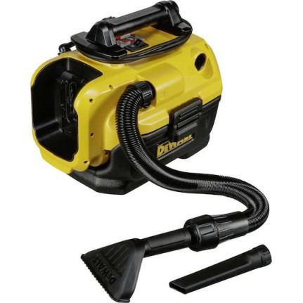 Dewalt Επαναφορτιζόμενη Σκούπα Υγρών / Στερεών Χωρίς Φορτιστή και Μπαταρία με Πλαστικό Κάδο 7.5lt