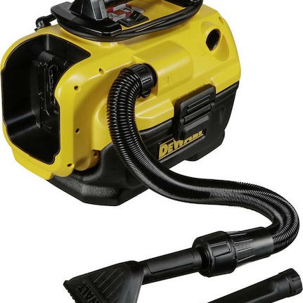 Dewalt Επαναφορτιζόμενη Σκούπα Υγρών / Στερεών Χωρίς Φορτιστή και Μπαταρία με Πλαστικό Κάδο 7.5lt