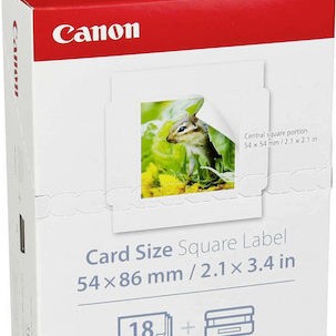 Canon KC-18IS Φωτογραφικό Χαρτί 54x86 για Εκτυπωτές Θερμικής Εξάχνωσης/Μεταφοράς 18 Φύλλα