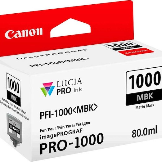 Canon PFI-1000 Γνήσιο Μελάνι Εκτυπωτή InkJet Μαύρο (0545C001)
