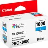 Canon PFI-1000 Γνήσιο Μελάνι Εκτυπωτή InkJet Κυανό (0547C001)