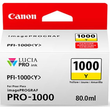 Canon PFI-1000 Γνήσιο Μελάνι Εκτυπωτή InkJet Κίτρινο (0549C001)