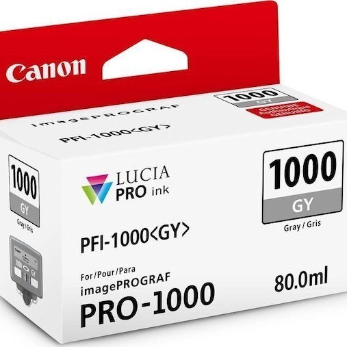 Canon PFI-1000 Γνήσιο Μελάνι Εκτυπωτή InkJet Γκρι (0552C001)