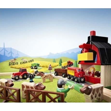 Brio Toys Farm Railway Σετ με Τρενάκι για 3+ Ετών