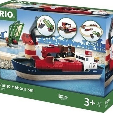 Brio Toys Cargo Harbour Σετ με Τρενάκι για 3+ Ετών