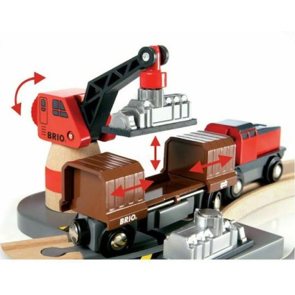 Brio Toys Cargo Harbour Σετ με Τρενάκι για 3+ Ετών