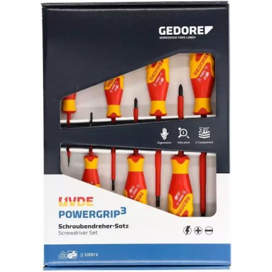 Gedore Σετ 7 Κατσαβίδια Ηλεκτρολόγου VDE 1000V
