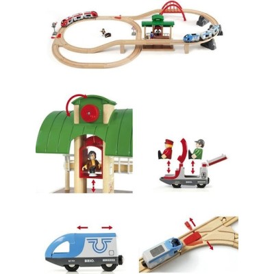 Brio Toys Travel Switching Σετ με Τρενάκι για 3+ Ετών