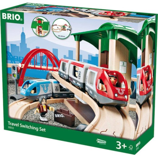 Brio Toys Travel Switching Σετ με Τρενάκι για 3+ Ετών