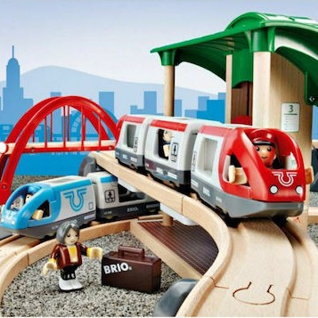 Brio Toys Travel Switching Σετ με Τρενάκι για 3+ Ετών