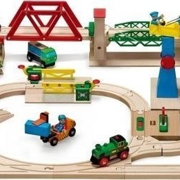 Brio Toys Cargo Railway Σετ με Τρενάκι από Ξύλο για 3+ Ετών