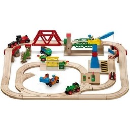 Brio Toys Cargo Railway Σετ με Τρενάκι από Ξύλο για 3+ Ετών